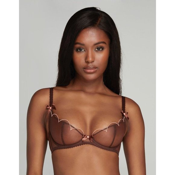 Agent Provocateur Lorna Chestnut Peach Bra 34B NWT